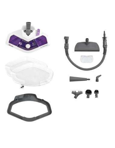 Polti Vaporetto Sv440_Double Mop Parowy 0,3 L 1500 W Fioletowy, Biały