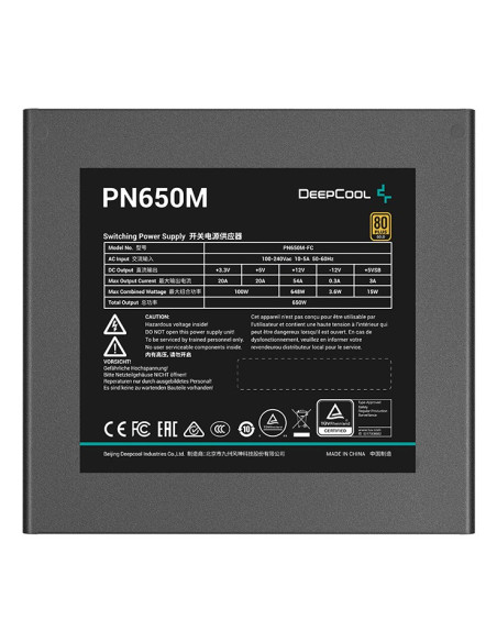 Zasilacz 80Plus Gold | Zobacz Materiał Pn650M | 650 W