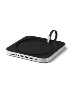 Satechi Stand & Hub - Podstawka I Hub Do Mac Mini/Studio (Usb-C 3.2, Usb-A 3.2, 2X Usb-A 3.0, 3,5Mm Jack, Port Micro/Sd, Nvme/M.
