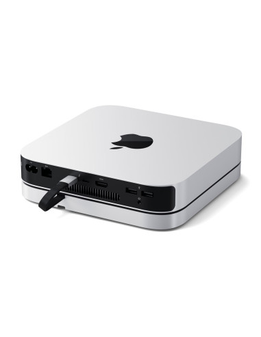 Satechi Stand & Hub - Podstawka I Hub Do Mac Mini/Studio (Usb-C 3.2, Usb-A 3.2, 2X Usb-A 3.0, 3,5Mm Jack, Port Micro/Sd, Nvme/M.