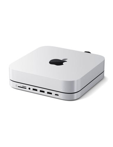 Satechi Stand & Hub - Podstawka I Hub Do Mac Mini/Studio (Usb-C 3.2, Usb-A 3.2, 2X Usb-A 3.0, 3,5Mm Jack, Port Micro/Sd, Nvme/M.