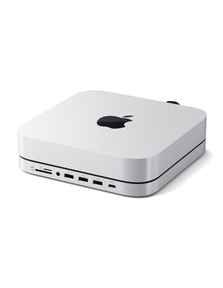 Satechi Stand & Hub - Podstawka I Hub Do Mac Mini/Studio (Usb-C 3.2, Usb-A 3.2, 2X Usb-A 3.0, 3,5Mm Jack, Port Micro/Sd, Nvme/M.
