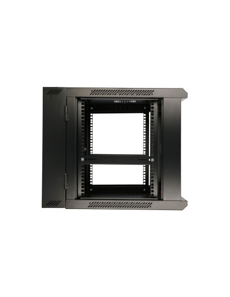 Extralink Szafa Rack 6U 600X600 Azh Czarna Montowana Na Ścianie, Dwusekcyjna