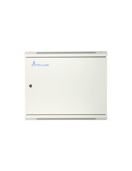 Extralink Szafa Rack 12U 600X450 Asp Szara Montowana Na Ścianie, Drzwi Blaszane Pełne