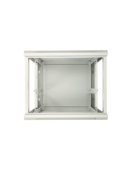 Extralink Szafa Rack 12U 600X450 Asp Szara Montowana Na Ścianie, Drzwi Blaszane Pełne
