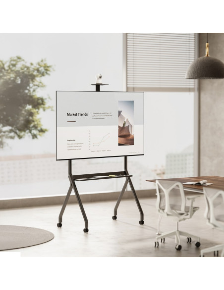 Maclean Wózek Do Tv, Półka Na Kamerę, Na Kółkach, 55-100", Max. Obciążenie 120Kg/10Kg Półka, Max. Vesa 900X600 Mc-114 B