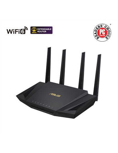 Asus Rt-Ax58U Router Bezprzewodowy Gigabit Ethernet Dual-Band (2.4 Ghz/5 Ghz)