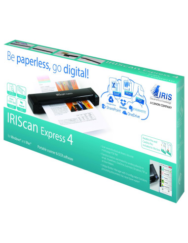 I.r.i.s. Iriscan Express 4 Skaner Z Podajnikiem 1200 X 1200 Dpi A4 Czarny
