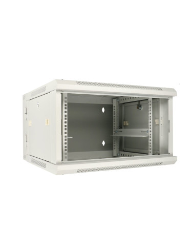 Extralink Szafa Rack 6U 600X600 Azh Szara Montowana Na Ścianie, Dwusekcyjna