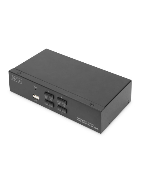 Przełącznik Kvm, 4-Portowy, Pojedynczy Wyświetlacz, 4K, Hdmi