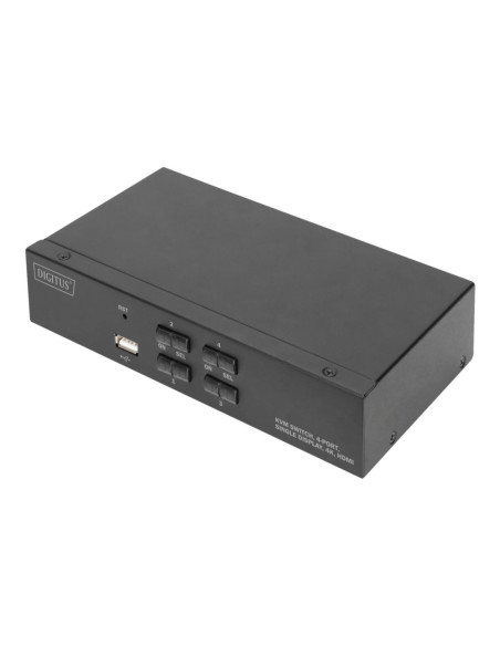 Przełącznik Kvm, 4-Portowy, Pojedynczy Wyświetlacz, 4K, Hdmi