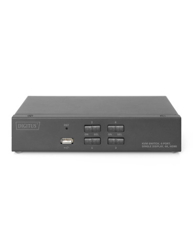 Przełącznik Kvm, 4-Portowy, Pojedynczy Wyświetlacz, 4K, Hdmi