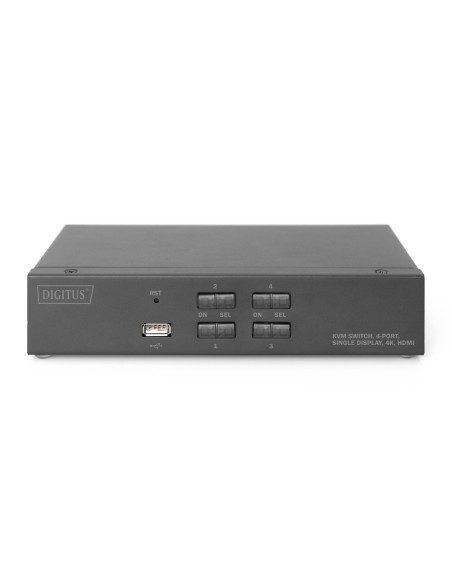 Przełącznik Kvm, 4-Portowy, Pojedynczy Wyświetlacz, 4K, Hdmi