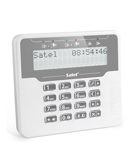 System Ochrony Dostępu Satel Versa-Lcdm-Wh Szary, Biały