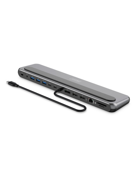 Stacja Dokująca Usb-C 12 Portowa, Max. 8K/30Hz Z Hdr, Hdmi, Dp, Max. 3 Monitory (Mst), Usb-C 3.2 Gen2, Gigabit Ethernet, Sd/Micr