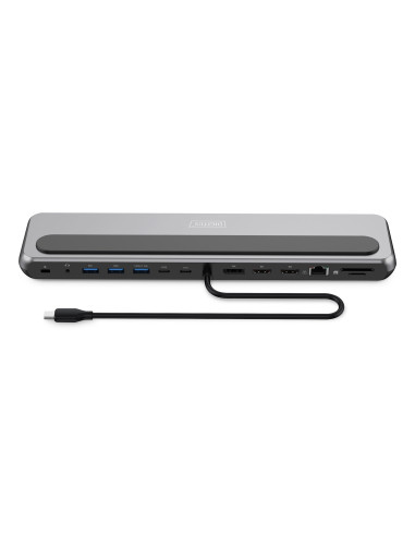 Stacja Dokująca Usb-C 12 Portowa, Max. 8K/30Hz Z Hdr, Hdmi, Dp, Max. 3 Monitory (Mst), Usb-C 3.2 Gen2, Gigabit Ethernet, Sd/Micr