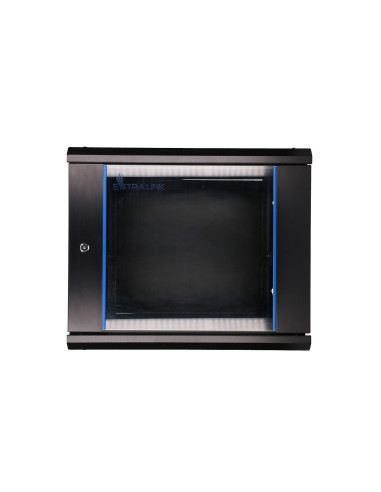 Extralink Szafa Rack 9U 600X600 Czarna Montowana Na Ścianie