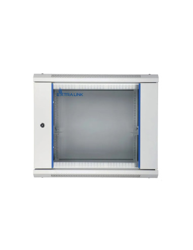 Extralink Szafa Rack 9U 600X600 Szara Montowana Na Ścianie