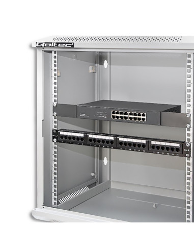 Szafa Rack 19" Wisząca 12U 600 X 635 X 450 Szara