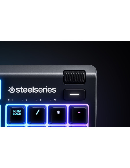 Steelseries Apex 3 Gaming Keyboard, Us Layout, Wired, Black Steelseries Apex 3  Gaming Keyboard Ip32 Water Resistant For Protect