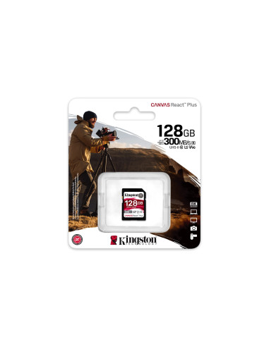 Kingston Technology Canvas React Plus 128 Gb Sd Uhs-Ii Klasa 10