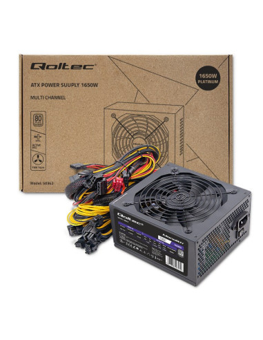 Qoltec Wydajny Zasilacz Atx 1650W | 80 Plus Platinum
