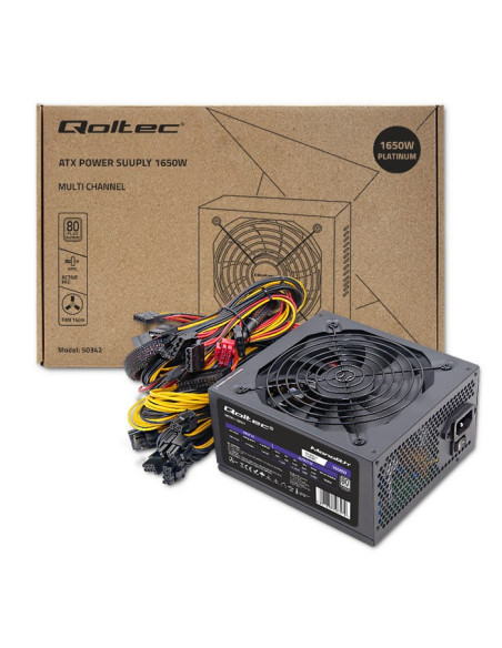 Qoltec Wydajny Zasilacz Atx 1650W | 80 Plus Platinum