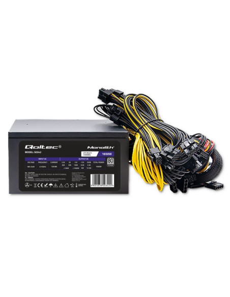 Qoltec Wydajny Zasilacz Atx 1650W | 80 Plus Platinum