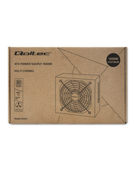 Qoltec Wydajny Zasilacz Atx 1650W | 80 Plus Platinum
