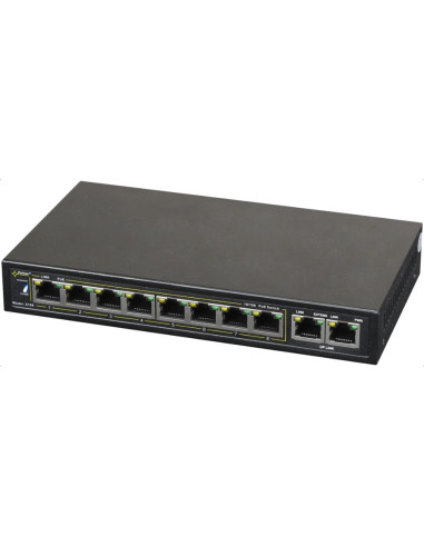 Pulsar S108 Łącza Sieciowe Fast Ethernet (10/100) Obsługa Poe Czarny