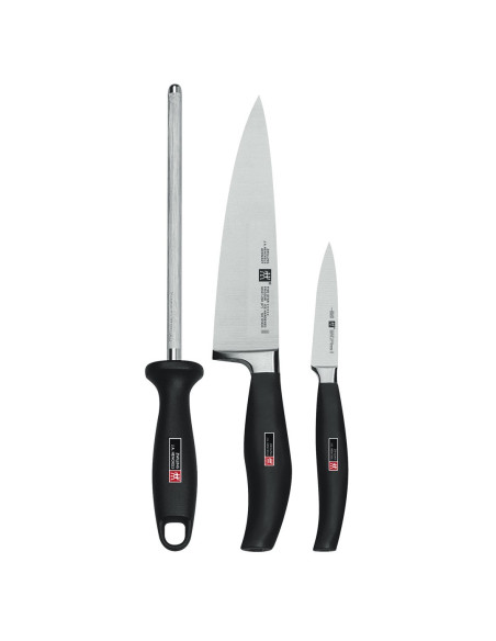 Zestaw 2 Noży + Ostrzałka Zwilling Five Star