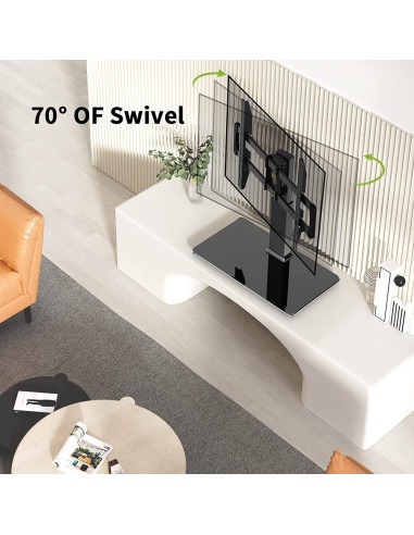 Techly Ica-Lcd 323M Uchwyt / Stojak Do Monitorów 139,7 Cm (55") Biurko Czarny