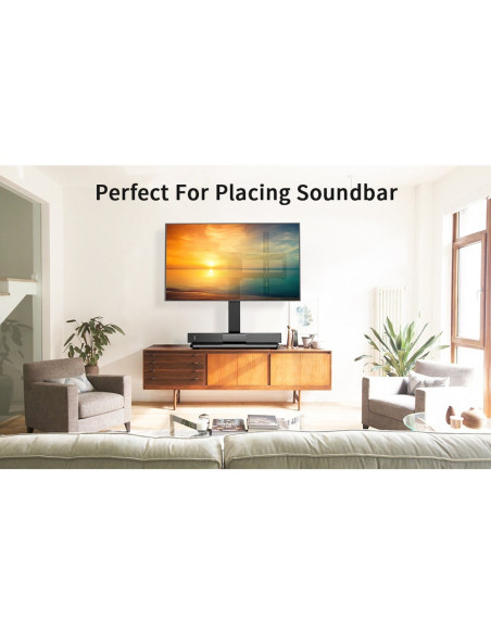 Techly Ica-Lcd 323M Uchwyt / Stojak Do Monitorów 139,7 Cm (55") Biurko Czarny