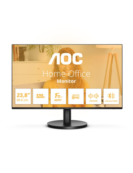 Aoc B3 24B3Qa2 Monitor Komputerowy 60,5 Cm (23.8") 1920 X 1080 Px Full Hd Led Czarny
