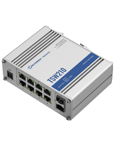 Teltonika Tsw210 Nie Zarządzany Gigabit Ethernet (10/100/1000) Aluminium