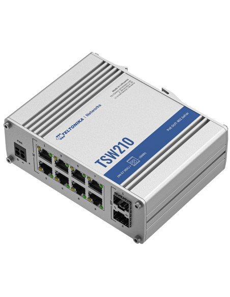 Teltonika Tsw210 Nie Zarządzany Gigabit Ethernet (10/100/1000) Aluminium