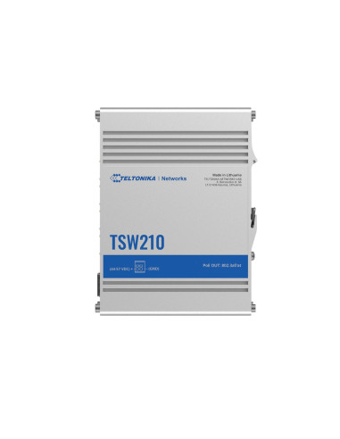 Teltonika Tsw210 Nie Zarządzany Gigabit Ethernet (10/100/1000) Aluminium