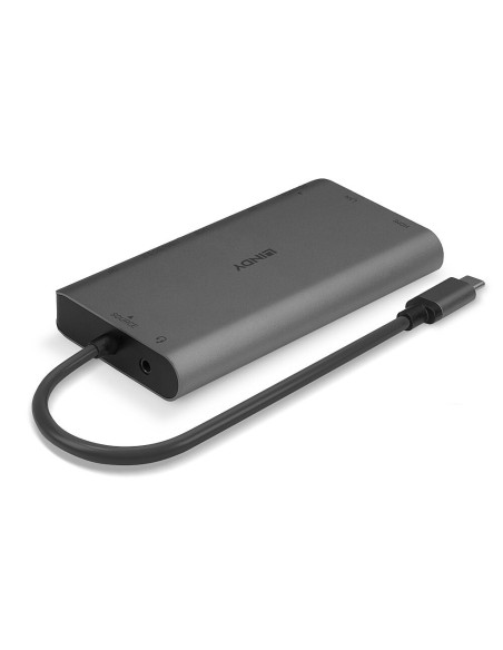 Lindy 43323 Stacja Dokująca Przewodowa Usb 3.2 Gen 1 (3.1 Gen 1) Type-C Czarny, Szary