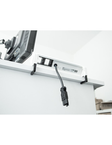 Bachmann Desk 2 Gniazdo Stołowe 3-Drożne, Kolor: Inox