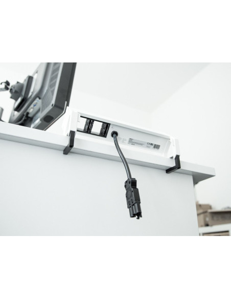 Bachmann Desk 2 Gniazdo Stołowe 3-Drożne, Kolor: Inox