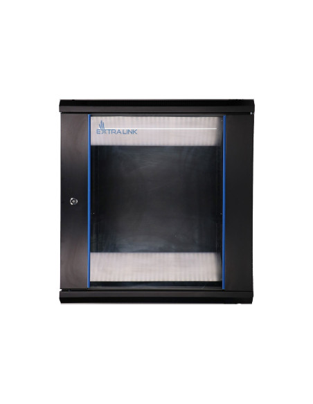 Extralink Szafa Rack 12U 600X450 Czarna Montowana Na Ścianie