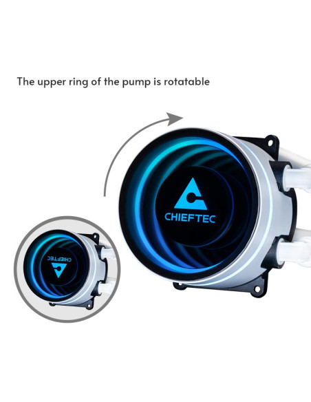 Chłodzenie Wodne Chieftec Iceberg 360 Rgb White