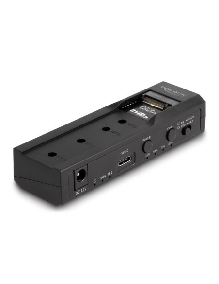 Delock - Kontroler Pamięci - Funkcja Klonowania - 2.5", 3.5", M.2 (6.4 Cm, 8.9 Cm) - Karta M.2 (Pcie Nvme I Sata) / Sata Ssd - U