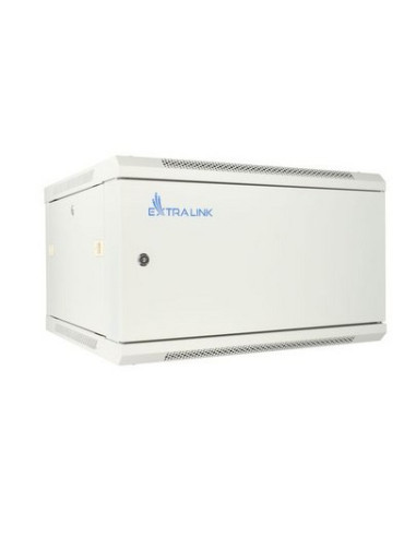 Extralink Szafa Rack 6U 600X600 Asp Szara Montowana Na Ścianie, Drzwi Blaszane Pełne