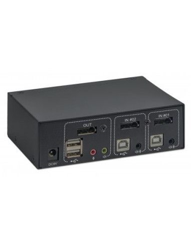 Przełącznik Kvm Displayport/Usb 2X1 4K*60Hz Manhattan