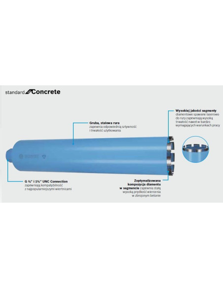 Bosch Korona Diamentowa  72/450Mm 1 1/4"