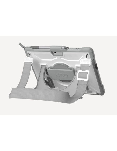 Uag Plasma - Obudowa Ochronna Z Podstawką I Paskiem Na Ramię I Dłoń Do Microsoft Surface Go 1/2/3/4 G (Wersja Oem) (White/Gray)