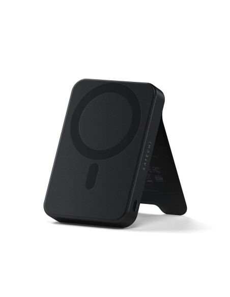 Powerbank Satechi Onthego Powerbank 10K - Magnetyczny Powerbank Z Podstawką 10K Mah Kompatybilny Z Magsafe I Qi2 (Black)