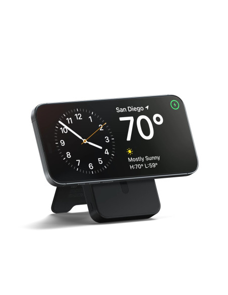 Powerbank Satechi Onthego Powerbank 10K - Magnetyczny Powerbank Z Podstawką 10K Mah Kompatybilny Z Magsafe I Qi2 (Black)