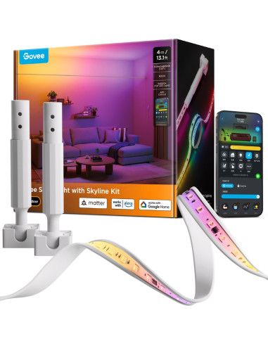 Taśma Led Govee H61B8 Rgbicww Skyline Strip Light 2.4Ghz Wi-Fi + Bluetooth, 350 Lm/M